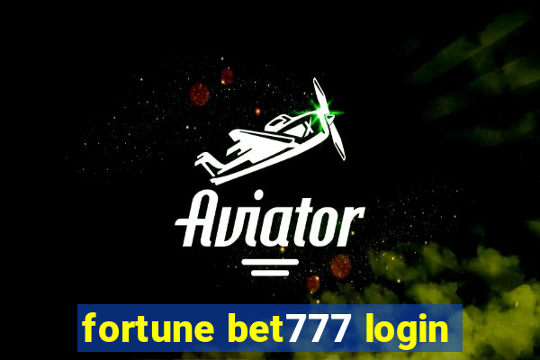 fortune bet777 login